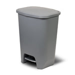 Glad 13 Gallon Trash Can | Plastic Kitchen Waste Bin with Odor Protection of Lid | Hands Free with Step On Foot Pedal