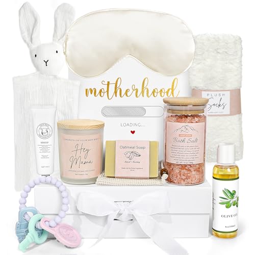 New Mom Gifts, 11PCS New Mom Care Package After Baby, Baby Shower Gifts for Mommy to Be, Gift for Expecting Mother, Pregnancy Gift Basket Essentials, First Time Mothers Day Birthday Gifts for Women