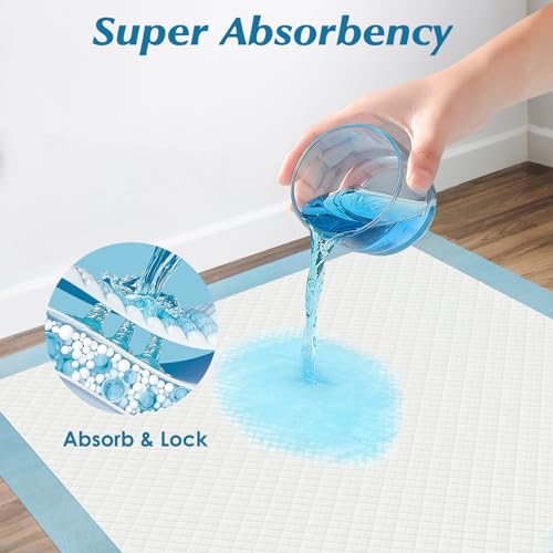 36" x 36" Disposable Underpads, 50 Count, Super Absorbency for Babies, Pets & Adults - Leakproof & Quick Drying