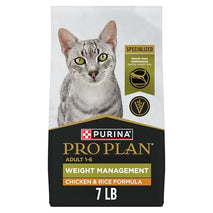 purina pro plan weight management chicken and rice adult formula dry cat food for weight loss