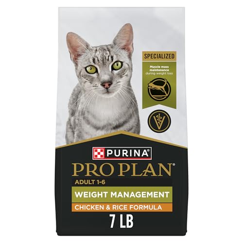 purina pro plan weight management chicken and rice adult formula dry cat food for weight loss