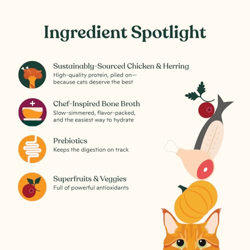 Nacho Made with Wild-Caught Chicken & Herring Recipe Wet Cat Food, 3-oz cans, Grain-Free, Bone Broth, 6-case pack