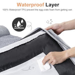 Bolster XL Orthopedic Dog Bed for Large Dogs Memory Foam Sofa Waterproof Removable Cover