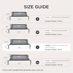 Bedsure elevated dog bed, large size, grey, 49 inches, portable indoor & outdoor cooling raised cot pet hammock bed