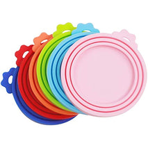 6 packs Pet Food Can Lids, Food Safe BPA-Free & Dishwasher Safe, Can Covers Most Standard Size Dog and Cat Can Tops