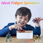 Valentines Day Gifts Transformable Fidget Spinners Toys 4 Pcs for Kids and Adults Stress Relief Sensory Toys for Boys and Girls Age 8-13 Fingertip Gyros Easter Basket Stuffers for Teens