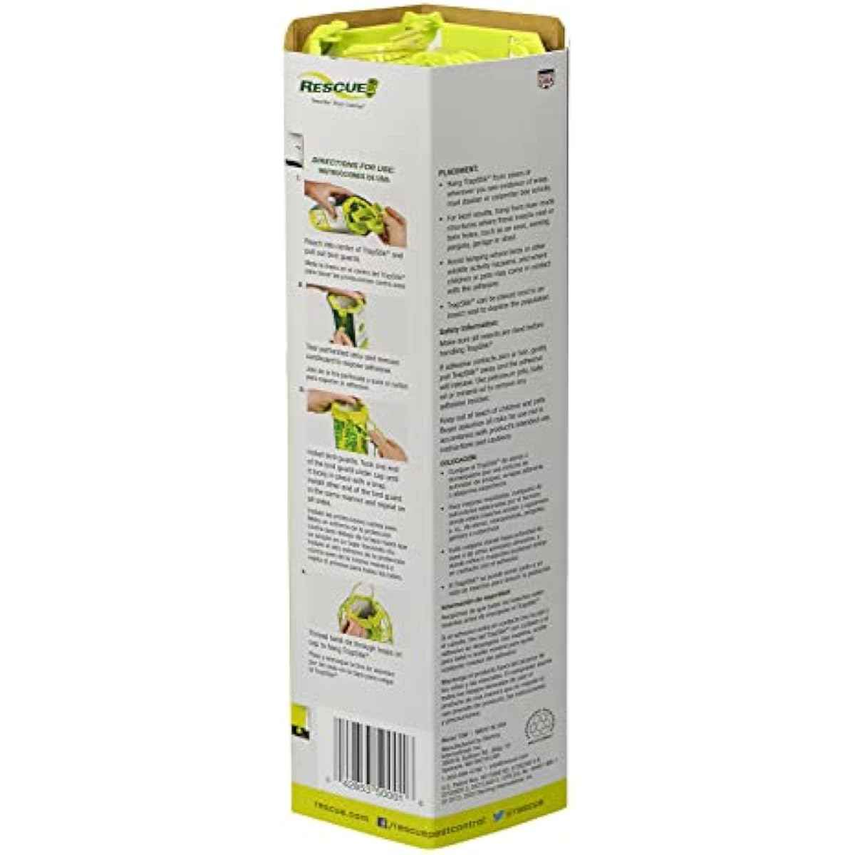 RESCUE! VisiLure® TrapStik for Wasps, Mud Daubers, Carpenter Bees – 2 Pack