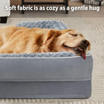 Wnpethome large dog beds, orthopedic sofa-style beds with water-resistant lining & non-slip bottom for comfortable pet sleeping