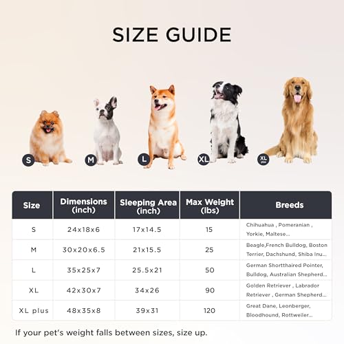 Bedsure ComfyFleece Orthopedic Dog Beds Large Sized Dog, Waterproof Memory Foam Pet Couch Sofa with Sides, Non-Slip Bottom and Egg-Crate Foam Large Pet Bed with Washable Corduroy Cover, Grey