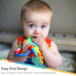 Nuby Silicone Soothing Baby Teether Keys for Infants - Gentle for Sore Gums - Blue