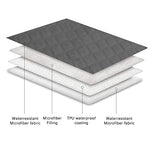 Ameritex Waterproof Dog Bed Cover Pet Blanket with Anti-Slip Back for Furniture Bed Couch Sofa - 5-layer water-resistant and machine washable