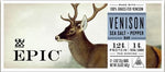 venison sea salt and pepper bars, keto friendly, whole30 approved, gluten free, 12 count, 15.6 oz