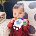 Baby Einstein Outstanding Opus octopus sensory teether rattle multi-use toy, BPA free, chillable, 3 months up, multicolored