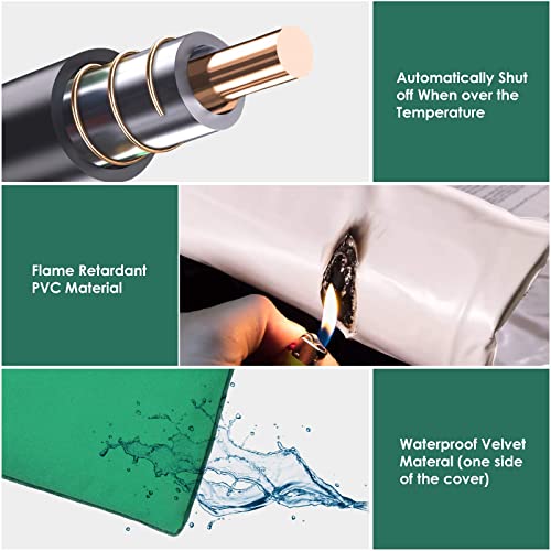 petnf outdoor pet heating pad soft electric blanket auto temperature control heated mat for dogs and cats