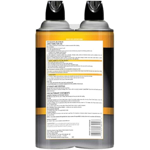 Hot Shot Wasp And Hornet Killer Aerosol, Up to 27-Foot Jet Spray, 14 Ounces, 2 Pack