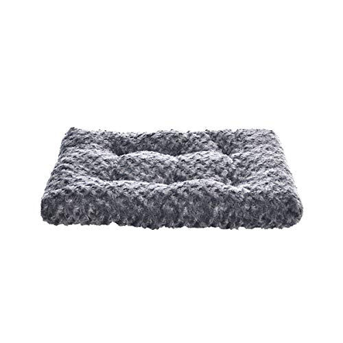 Basics Cat and Dog Bed and Crate Pad Machine Washable Gray X-Small 23 x 18 x 2.5 inches