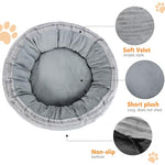Heated cat bed for indoor cats, 20' electric heated pet bed with adjustable temperature and timer
