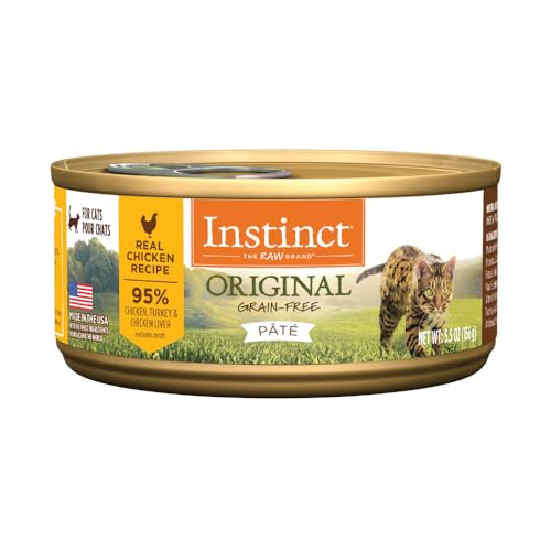 instinct original grain free real chicken recipe natural wet canned cat food, 5.5 oz, pack of 12