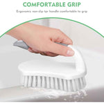 SetSail Heavy-Duty Scrub Brushes with Stiff Bristles for Cleaning Shower, Bathroom, Carpet, and Kitchen