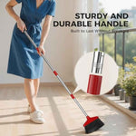 Handy Durable Broom for Indoor Outdoor Cleaning - Kitchen Garage Patio Sweeper