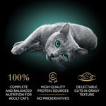 sheba perfect portions wet cat food cuts in gravy roasted chicken entree and turkey entree 12 count 24 servings