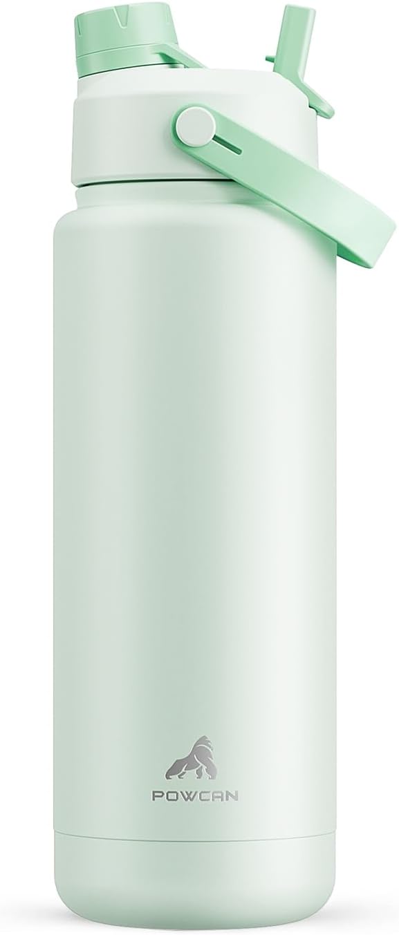 26 oz Insulated Stainless Steel Water Bottle with 2-in-1 Lid for Sports and Travel