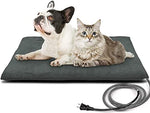 petnf outdoor heated pet bed with waterproof cover for dogs and cats, soft electric blanket auto temperature control
