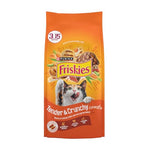 Purina Friskies tender and crunchy cat kibble in flavors of chicken and beef for adult cats - 3.15 lb bags (pack of 4)