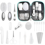 POPYJAN 24PCS Baby Grooming & Health Kit, Newborn Nursery Health Care Set, Baby Care Product, Grey White