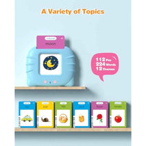 Talking Flash Cards for Toddlers 1 2 3 4 Year Olds, Montessori Language Learning with 224 Words, Pocket Speech Therapy Tools, and Speech Development Educational Playthings for Children