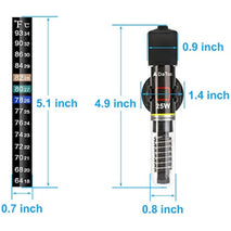 Mini Aquarium Heater 25W for Small Fish Tanks with Thermometer Sticker, Free Setup