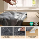 Bedsure sherpa fleece waterproof dog blankets for large dogs king size 108x86 grey