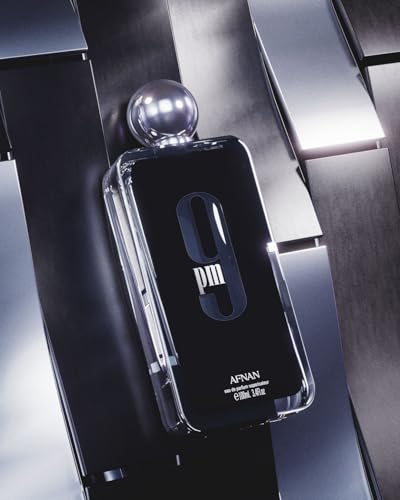 Afnan 9 PM for Men Eau De Parfum, 3.4 fl oz, bold, provocative, masculine, sensual