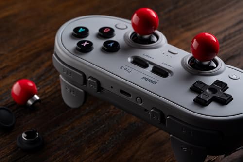 8BitDo Pro 3 Bluetooth Controller for Switch/Switch 2 – TMR Joysticks, Swappable ABXY Buttons, Pro Back Buttons, Charging Dock, Hall Effect Triggers, for Windows, Apple, SteamOS, Android - G Classic