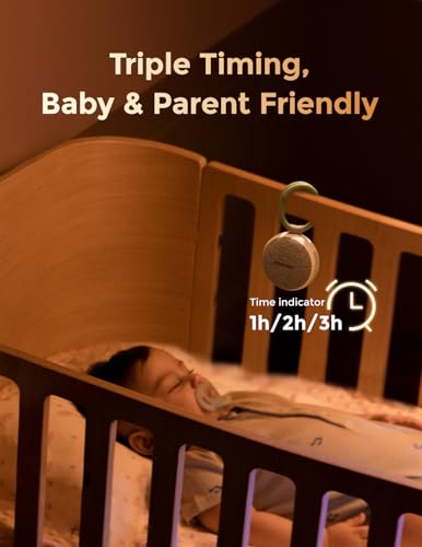 momcozy portable sound machine with night light, white noise sound machine for baby 20 soothing sounds