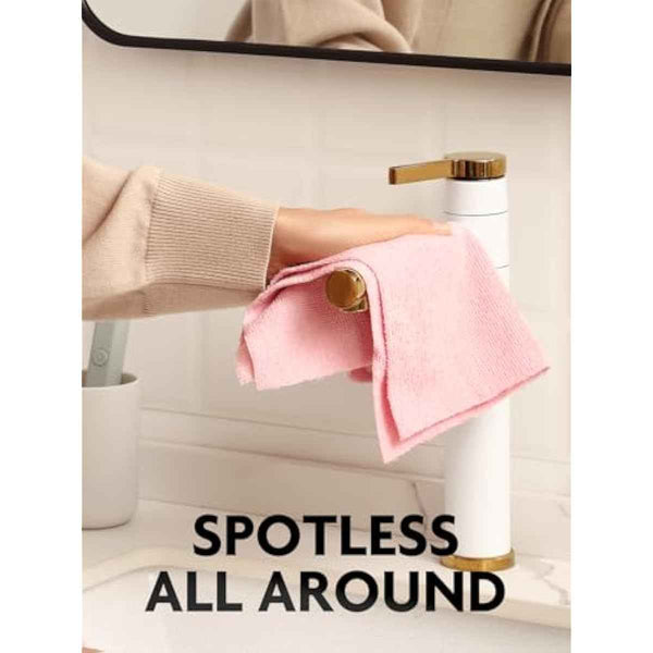 75-Pack Fantasticlean Microfiber Cleaning Cloths, 12" x 12", Reusable, Washable, Scratch-Free, Ultra-Absorbent Dishcloths for All-Around Cleaning Supplies
