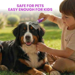 poodle-dematting-fur-rake-comb-brush-for-dogs-and-cats-with-long-2.5inch-steel-safety-blades