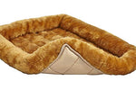 MidWest Homes for Pets QuietTime XXS Dog Bed - Cinnamon Faux Fur Bolster for Small Dogs and Cats