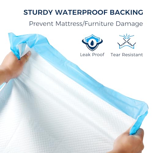 Chux XXL Leakproof Bed Pads, 30" x 36", 50-pack, Ultra Thick for Heavy Incontinence