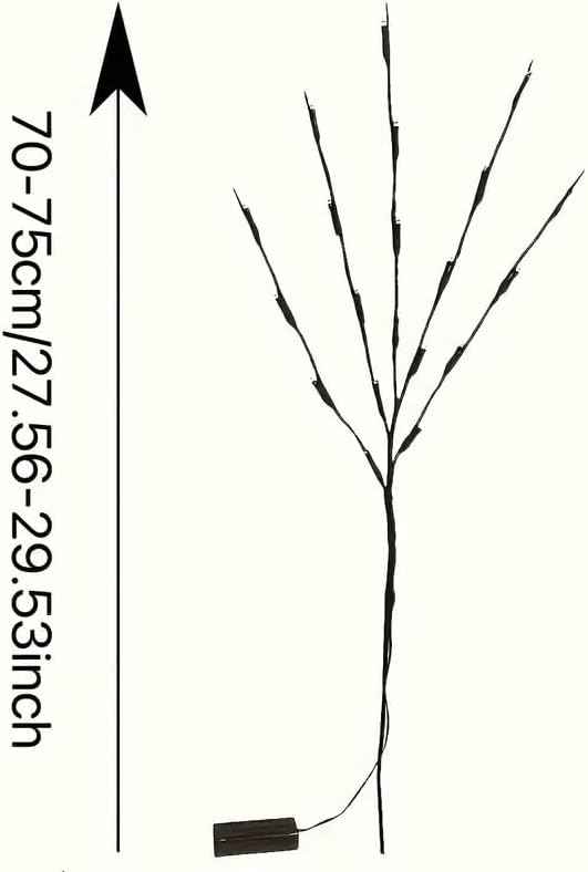 2Pcs 40 LED Branch Lights - Indoor Decoration Lighting for Weddings, Birthdays, and Christmas - Fairy Lig, Warm