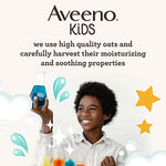 Aveeno Kids Sensitive Skin Face & Body Wash, Oat Extract, Tear-Free, Non-Drying, 18 fl oz Pump Dispenser