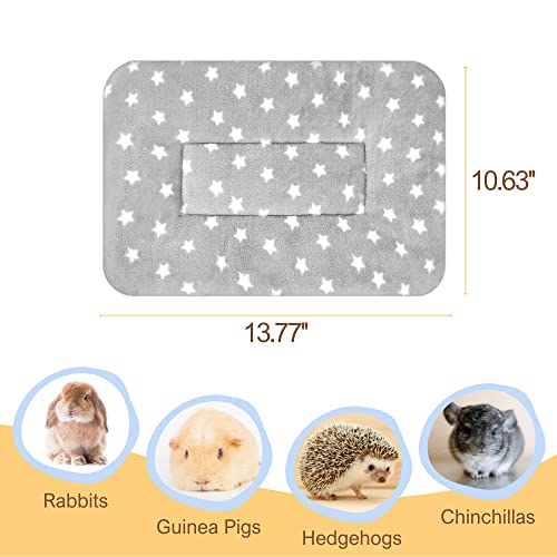 3PCS soft rabbit bedding guinea pig cage liner fleece blanket plush hamster beds ferret squirrel hedgehog rat