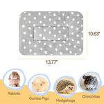 3PCS soft rabbit bedding guinea pig cage liner fleece blanket plush hamster beds ferret squirrel hedgehog rat
