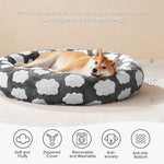 joejoy donut dog bed medium size pet bed with removable washable cover and non skid bottom