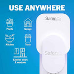 Safer Home SH502 Indoor Insect Trap - Plug-in Fruit Fly Trap for Indoors, 400 Sq Ft Protection, 2 Glue Cards Included