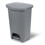 Glad 13 Gallon Trash Can | Plastic Kitchen Waste Bin with Odor Protection of Lid | Hands Free with Step On Foot Pedal