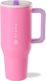 40 oz Insulated Stainless Steel Water Bottle with Handle and Flip Straw