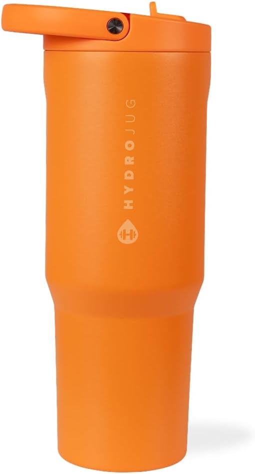 Stainless Steel Tumbler with Straw, Vacuum Insulated, 32oz Leakproof Water Bottle