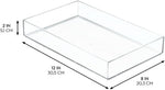 Clear Plastic Drawer Organizer for Makeup and Office Supplies