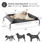 western home cooling elevated dog bed for large dogs with breathable mesh and chew proof bolsters